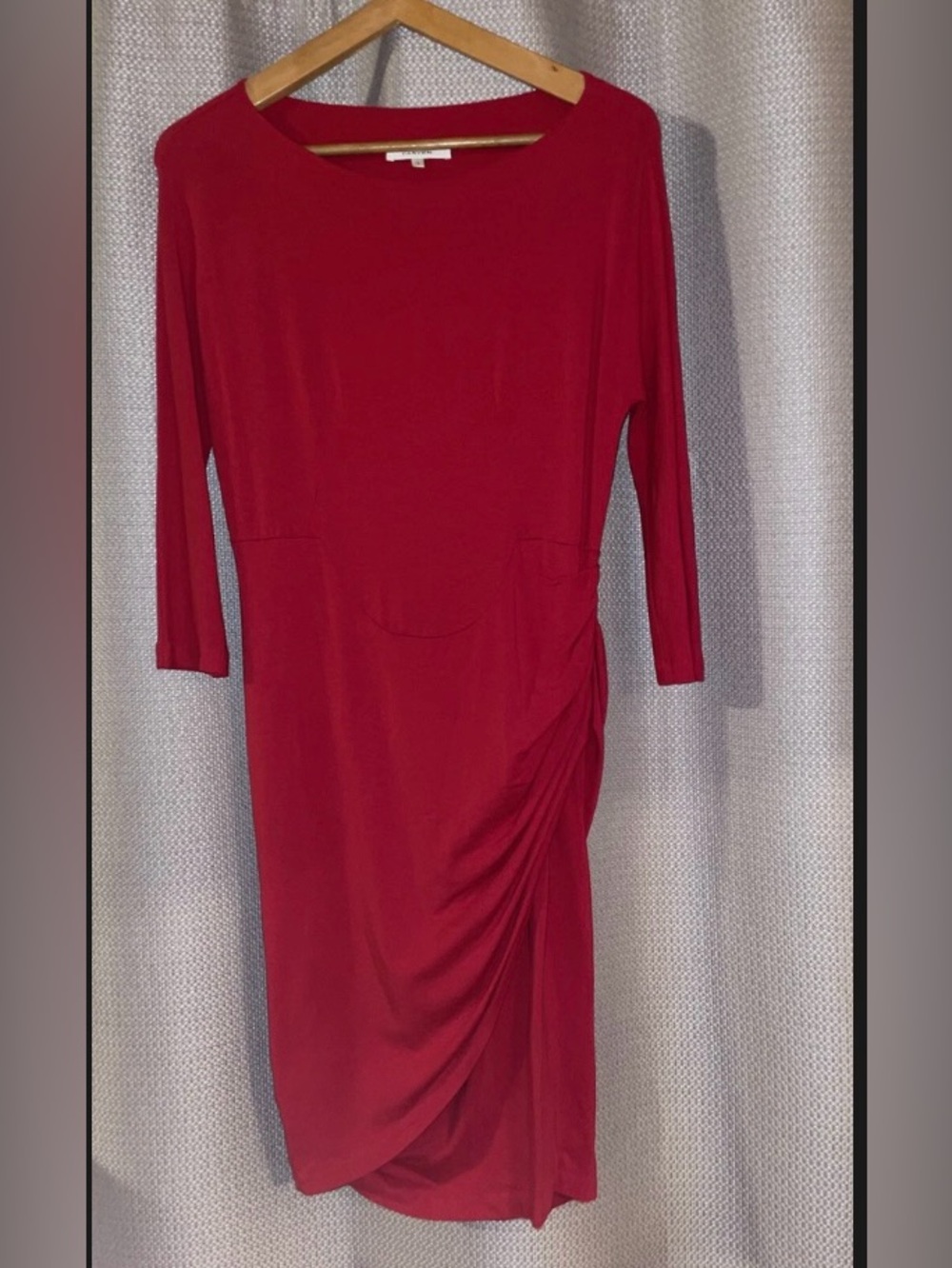 Carven Ruby Red Jersey Dress